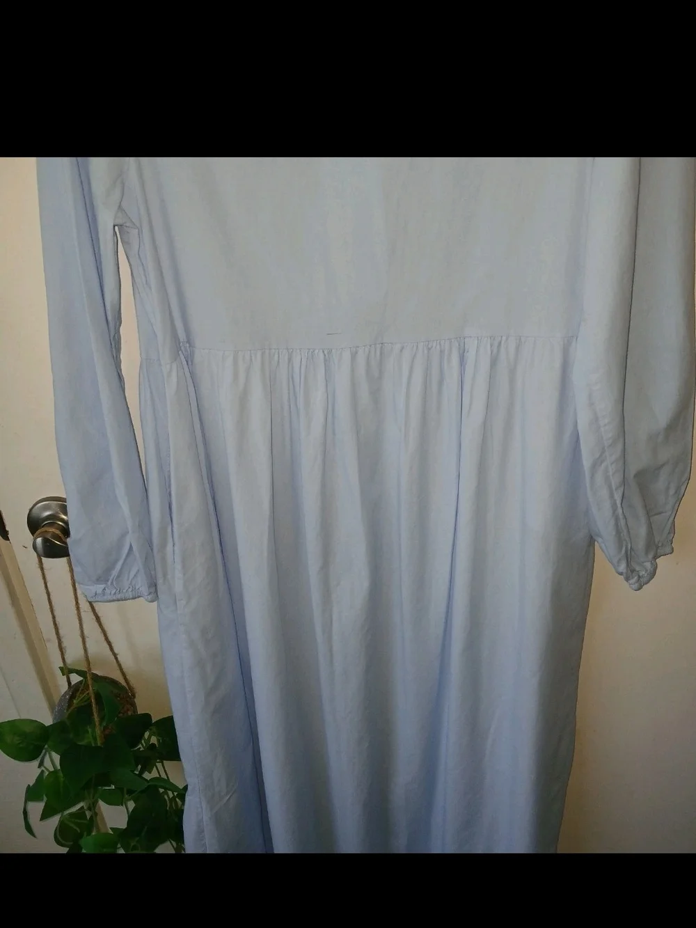 Misslook Brand Light Blue Long Sleeve Tiered Maxi Dress Sz Med. Versatile Gown